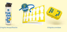Gratis Wasserflasche oder Brotdose bei Kauf von 12 Chiquita Bananen