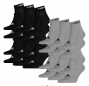 24er Pack HEAD Unisex Quarter Sportsocken für 27,95€ inkl. Versand (statt 38,40€ )