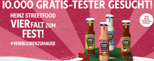 Heinz Streetfood Sauce gratis testen dank Cashback