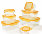 14-tlg. Hoberg Frischhaltedosen Set mit 4-fach-Klick-Verschluss für 9,94 € inkl. Versand (statt 17,99 €)