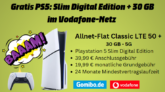 PS5 Slim mit Handyvertrag: 30 GB im 5G Vodafone-Netz für 19,99€ mtl.
