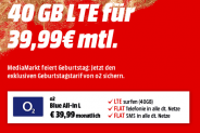 o2 Blue All-In L mit 40GB Daten für mtl. 39,99 Euro + Samsung Galaxy S10 für einmalig 49,- Euro