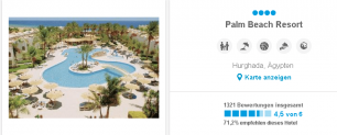 Silvester in Hurghada ab 321 € p.P.* im 4 Sterne Palm Beach Resort in Hurghada