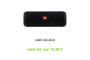 JBL FLIP 4 Bluetooth Lautsprecher nur 75,90 €
