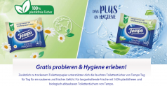 Gratis Tempo feuchte Toilettentücher kostenlos ausprobieren
