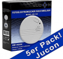 5er-Set Jucon KD-134A Rauchmelder für 11,01€ (Prime) (statt 20€)
