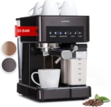 Klarstein Espresso Siebträgermaschine in schwarz mit Milchaufschäumer (1,8L Mini-Espressomaschine mit Siebträger, 20 Bar Edelstahl-Kaffeemaschine, 1.350 Watt) für 113,89 € inkl. Versand (statt 149,99 €)