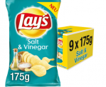 9 x 175g Lay’s Salt & Vinegar – Kartoffelchips ab 7,71€ (Prime Spar-Abo)