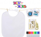 Lenbest 12er Pack Baby Lätzchen zum Bemalen inkl. 12 Textilstiften für 11,39€ (Prime Versand)