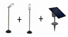 2x LUTEC SUN CONNEC LED Außen Solarleuchten + Solarpanel für 32,39€ inkl. Versand (statt 125€)