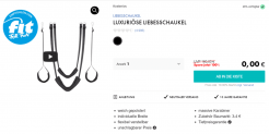 Eis DE: Luxuriöse Liebesschaukel in Schwarz & 6 Gratisartikel für 0 € (MBW 29,95 €) 🍦
