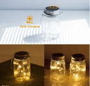 Solar-Laterne Mason Jar Licht mit 20 LED-Lichterkett für 8,38€ (Prime)