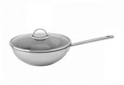 MasterChef WOK (28cm, Edelstahl mit Deckel, Teflon beschichtet, Induktionsgeeignet) – für 19,99€ inkl. Versand statt 40€