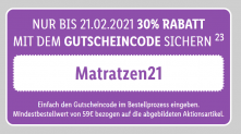Lidl: Bis zu 30 % Rabatt auf viele Matratzen (MBW 59 €)