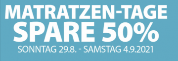Dänisches Bettenlager: 50% Rabatt auf Matratzen und 25 % alle Lattenroste