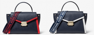 Michael Kors Whitney Medium Logo Tape Pebbled Tasche für 162,50€ inkl. Versand