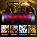 ELEGIANT Tragbarer Bluetooth 4.0 Wireless LED Lautsprecher 2 x 8W + 6 LED Licht Modi für 34,99€