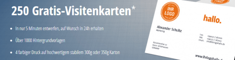 OvernightPRINTS 250 Visitenkarten kostenlos ( Versand 6,66€)