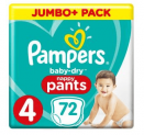 Pampers Windeln Baby Dry Pants, Gr.4, 72 St., Maxi 9-15kg für 19,24€ inkl. Versand