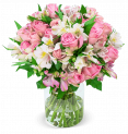 35 Stiele Rosen & Inkalilien „Sweet Surprise“ mit 150 Blüten für 26,98€ inkl. Versand
