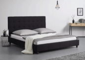 Polsterbett in Schwarz ca. 180x200cm ‘Frederico’ + Lattenrost für 139,30 € inkl Versand (statt 199€)