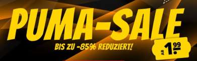 PUMA MEGA SALE! Bis zu 85% Rabatt auf Puma Teamware z.b.: Taschen, Sweatshirts, Schuhe, Trikots