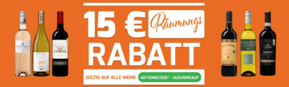 Weinvorteil: 15,00 € Rabatt auf Alles (ab 70,00 € MBW)