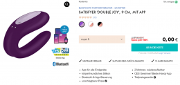 Eis DE: Satisfyer Double Joy & 6 Gratisartikel für 0€ (MBW 29,95 €)🍨