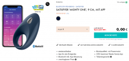 EIS DE: Satisfyer Mighty One 9cm mit App & 6 Gratisartikel für 0€ (MBW 29,95 €)🍨