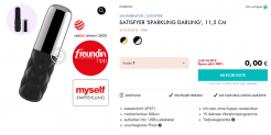 Eis DE: Satisfyer “Sparkling Darling” & 6 Gratisartikel für 0€ (MBW 19,95 €)