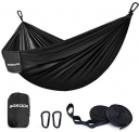 SGODDE Ultraleichte Reise Camping Hängematte 280 x 140cm (in Blau oder Schwarz ) für 14,39 € inkl Prime-Versand