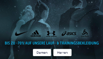 Bis zu -70% auf Topseller in den Kategorien Laufschuhe & Laufbekleidung
