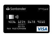 Kostenlose VISA Karte von Santander – Komplett ohne Gebühren + 1% Tank Rabatt