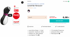Eis DE: Satisfyer “Penguin” Druckwellenvibrator & 6 Gratisartikel für 0 € (MBW 29,95 €) 🍨