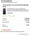 Tarif Tip! Samsung Galaxy S9+ für nur 9€ + o2 Allnet-Flat mit 3GB LTE für 19,99€ mtl.