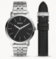 Fossil Herrenuhr Luther Edelstahl + Wechselarmband für 41,40 € inkl Versand (statt 123,75 €)