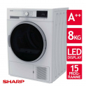 Sharp Wärmepumpentrockner KD-GHB8S7GW2 (8kg, A++) für 369,90 € inkl Versand (statt 414,35 €)