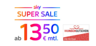 Sky-Deal: Bis zu 120 € Wunschgutschein & Netflix – z.B.: Serien & Netflix für nur 13,50 € mtl. + 60€ Wunschgutschein