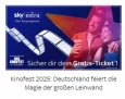 Gratis Kinoticket zum Kinofest 2025 [Sky Kunden]