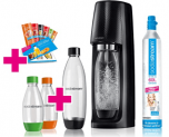 SodaStream Easy Wassersprudler + CO2- Zylinder + 2x 1 L PET-Flasche + 2x 0,5 L PET-Flasche + 6x Sirupproben, schwarz für 45,99€ inkl. Versand