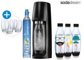 SodaStream Spirit Wassersprudler + 3 Flaschen + 4 Gläser + CO2 für 65,90€ inkl. Versand (statt 85€ )