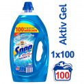 Spee Aktiv Gel Flüssigwaschmittel 100 Waschladungen ab 6,59 € inkl. Prime-Versand (unter 7ct pro Waschladung)
