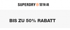 Superdry Sale: Bis zu 50 % Rabatt im Sale + kostenloser Versand