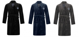 Tokyo Laundry Fleece-Bademantel für Herren (in schwarz, blau oder grau,Gr. M – XL) – für 18,72€ inkl. Versand statt 23,65€