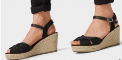 Tom Tailor SANDALETTEN MIT KEILABSATZ (SCHWARZ) Gr.36-41