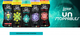 Lenor Unstoppables gratis testen dank Cashback