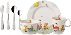 Villeroy & Boch Hungry as a Bear Kinder-Tafelset mit Besteck (7-teilig) für 27,99 € inkl Prime-Versand