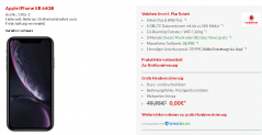 Knaller: Vodafone Smart L 5 GB 36,99€ monatlich, Apple iPhone XR 64GB nur 149€ einmalig