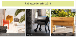 Zur WM: 20 % Rabatt auf Grills, Gartenmöbel und Hochbeete