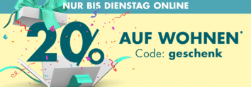 Galeria: 20 % Rabatt auf Wohnen (Küche & Haushalt)